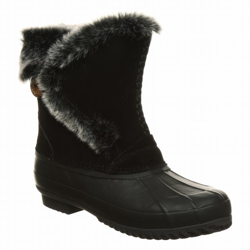 Bearpaw Deborah Ankle Boots UK - Women's Boots Black/Grey ||GFPISQ-976||